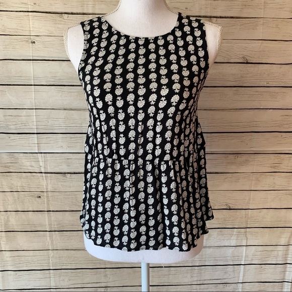 Madewell Ruffle Tank Top in Bloomstamp Size XS - Picture 2 of 12
